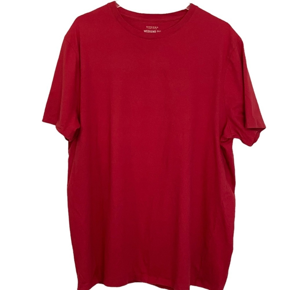 Sonoma Life Style Weekend Tee Red Size XL